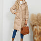 Long Sleeve Longline Hooded Winter Coat