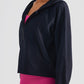 Half-Zip Hooded Sports Top