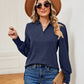 Johnny Collar Long Sleeve Top