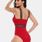 V-Neck One-Piece Swimwear