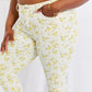 Judy Blue Full Size Golden Meadow Floral Skinny Jeans