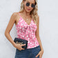 Tied Floral V-Neck Cami