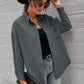 Mandy Button Front Drop Shoulder Corduroy Shirt