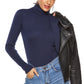 Ribbed Turtleneck Long Sleeve Bodysuit