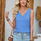 Heathered Notched Wide Strap Tank