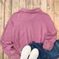 Half Zip Long Sleeve Sweatshirt