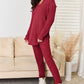 Basic Bae Full Size Notched Long Sleeve Top and Pants Set