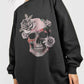 Simply Love Simply Love Full Size Dropped Shoulder SKULL Graphic Sweatshirt