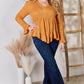 Hailey & Co Full Size V-Neck Flounce Sleeve Blouse