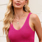 V-Neck Ribbed Knit Tank