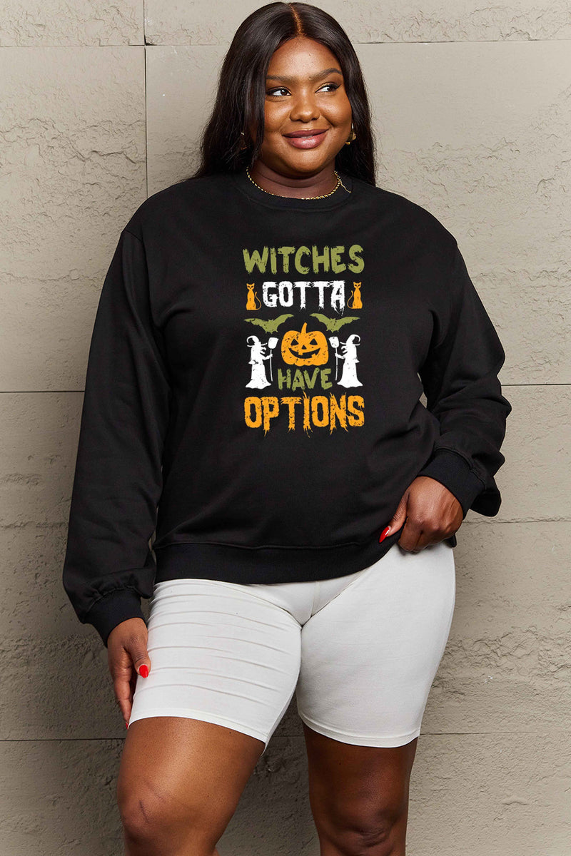 Simply Love Full Size Graphic Drop Shoulder Sweatshirt