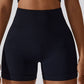 Wide Waistband Slim Fit Sports Shorts