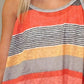 Color Block Round Neck Cami