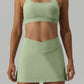 Halter Neck Tank and Slit Skirt Active Set