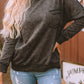 Acid Wash Round Neck Dropped Shoulder Sweatshirt