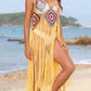 Fringe Spaghetti Strap Cover-Up