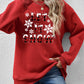 LET IT SNOW Round Neck Long Sleeve Sweatshirt