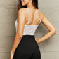 Perfee Spaghetti Strap Lace Bodysuit