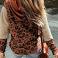 Leopard Dropped Shoulder Hoodie