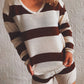 Striped Knit Top and Shorts Set