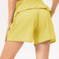 Pocketed Elastic Waist Active Shorts