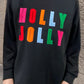 HOLLY JOLLY Round Neck Long Sleeve Top