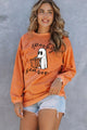 SPOOKY SEASON Graphic Sweatshirt Tangerine
