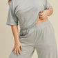 Kimberly C Full Size Short Sleeve Cropped Top and Wide Leg Pants Set