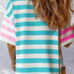 Striped Round Neck Half Sleeve T-Shirt