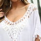 Tassel Cutout Half Sleeve Cover-Up