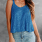 Sequin Scoop Neck Tank