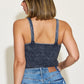 Zenana Ribbed Washed Square Neck Tank