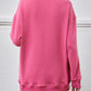 Collared Neck Dropped Shoulder Sweatshirt