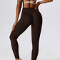 Slim Fit Wide Waistband Sports Leggings