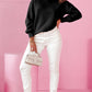 Bow Cutout Round Neck Long Sleeve Sweatshirt