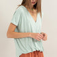 HYFVE Short Sleeve Surplice Top