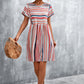 Striped Round Neck Dress