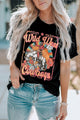 WILD WEST COWBOYS Graphic Tee Shirt Black