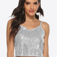 Sequin Cropped Cami