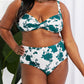 Marina West Swim Take A Dip Twist High-Rise Bikini in Forest