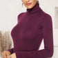 Ribbed Turtleneck Long Sleeve Bodysuit