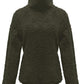 Fuzzy Turtleneck Long Sleeve Sweatshirt