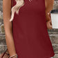 Eyelet Round Neck Tank