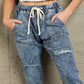 Baeful Drawstring Denim Joggers