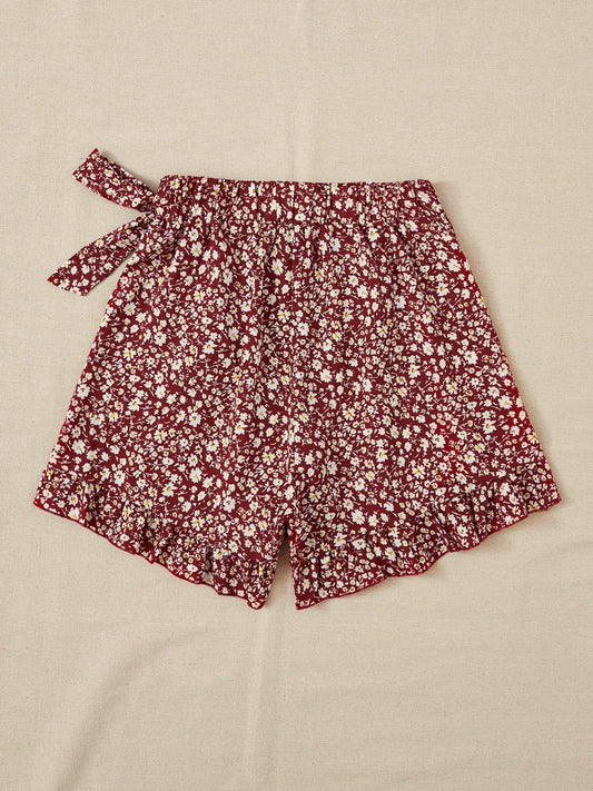 Spaghetti Strap Cami and Floral Shorts Set