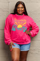Simply Love Simply Love Full Size YOSEMITE Graphic Sweatshirt Hot Pink
