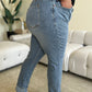 Judy Blue Full Size High Waist Cuff Hem Jeans