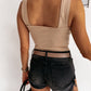 Square Neck Wide Strap Tank