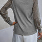 Round Neck Raglan Sleeve Knit Top