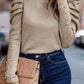 Round Neck Puff Sleeve Sleeve Blouse